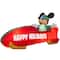 6ft. Airblown® Inflatable Christmas Mickey in a Bobsled Disney